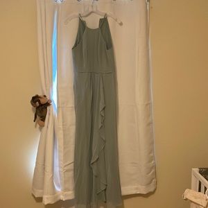 David’s Bridal size 2 sage green bridesmaid dress